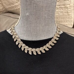 Elegant vintage silver Leaf Necklace